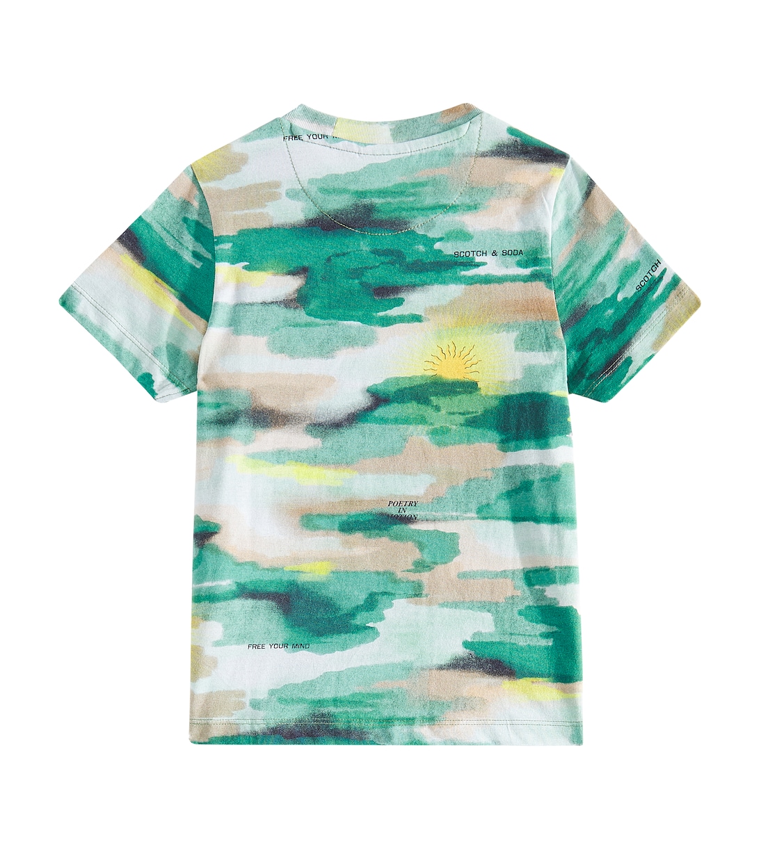 T-shirt in cotone con stampa | Scotch & Soda Kids