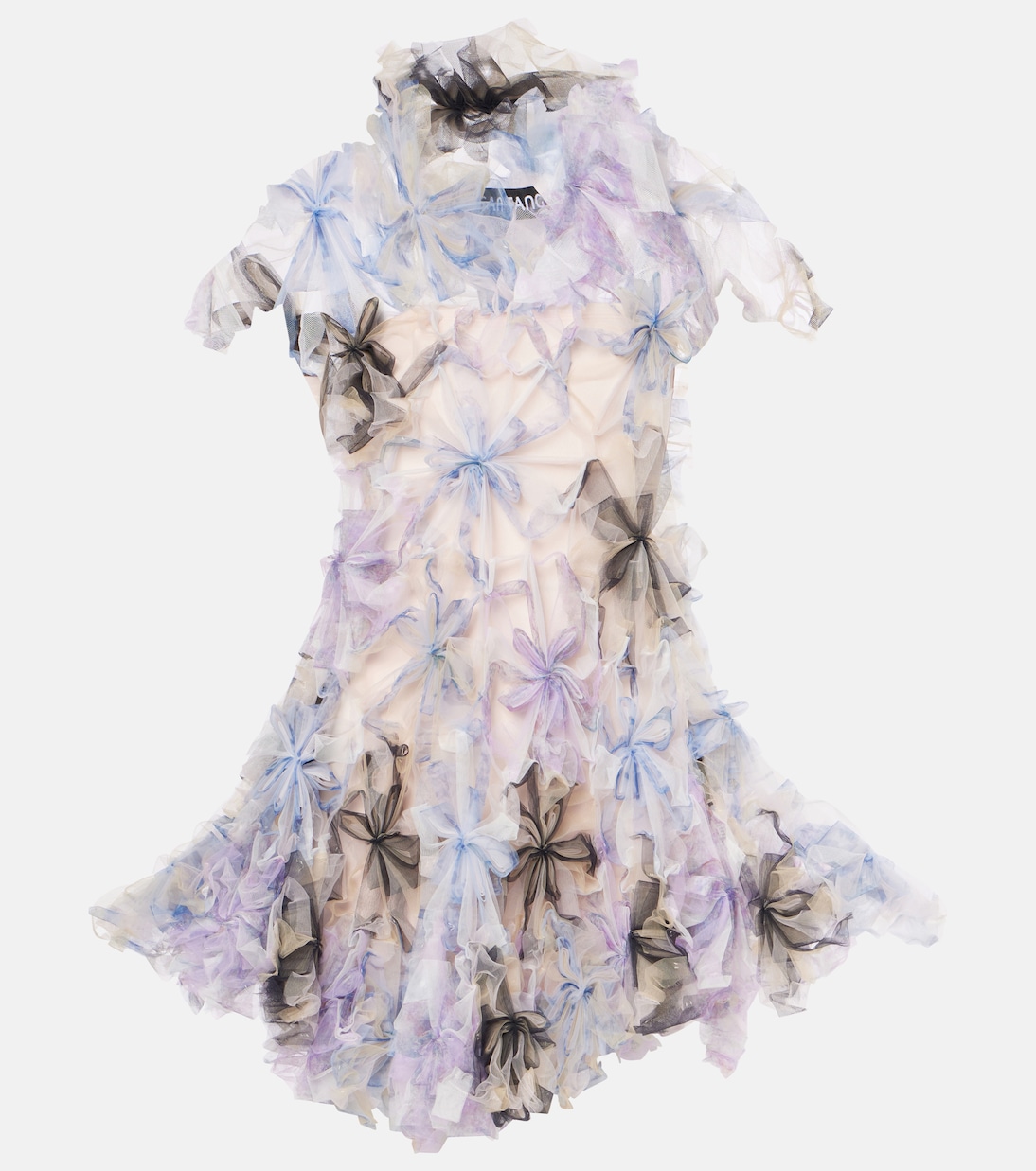 Abito corto Air-Whirl con applicazioni floreali | Susan Fang