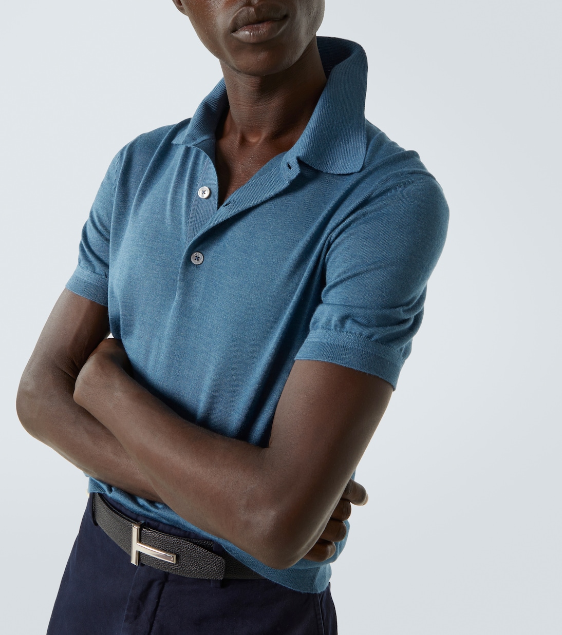 Cashmere and silk polo shirt | Tom Ford