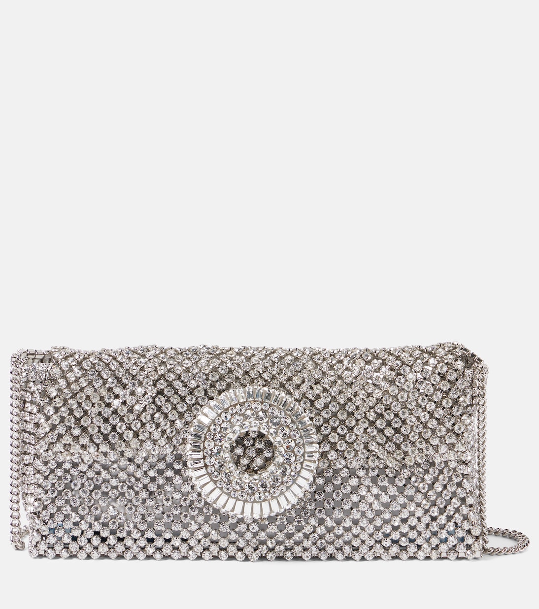 All-Over Crystal Hoop shoulder bag | Aquazzura