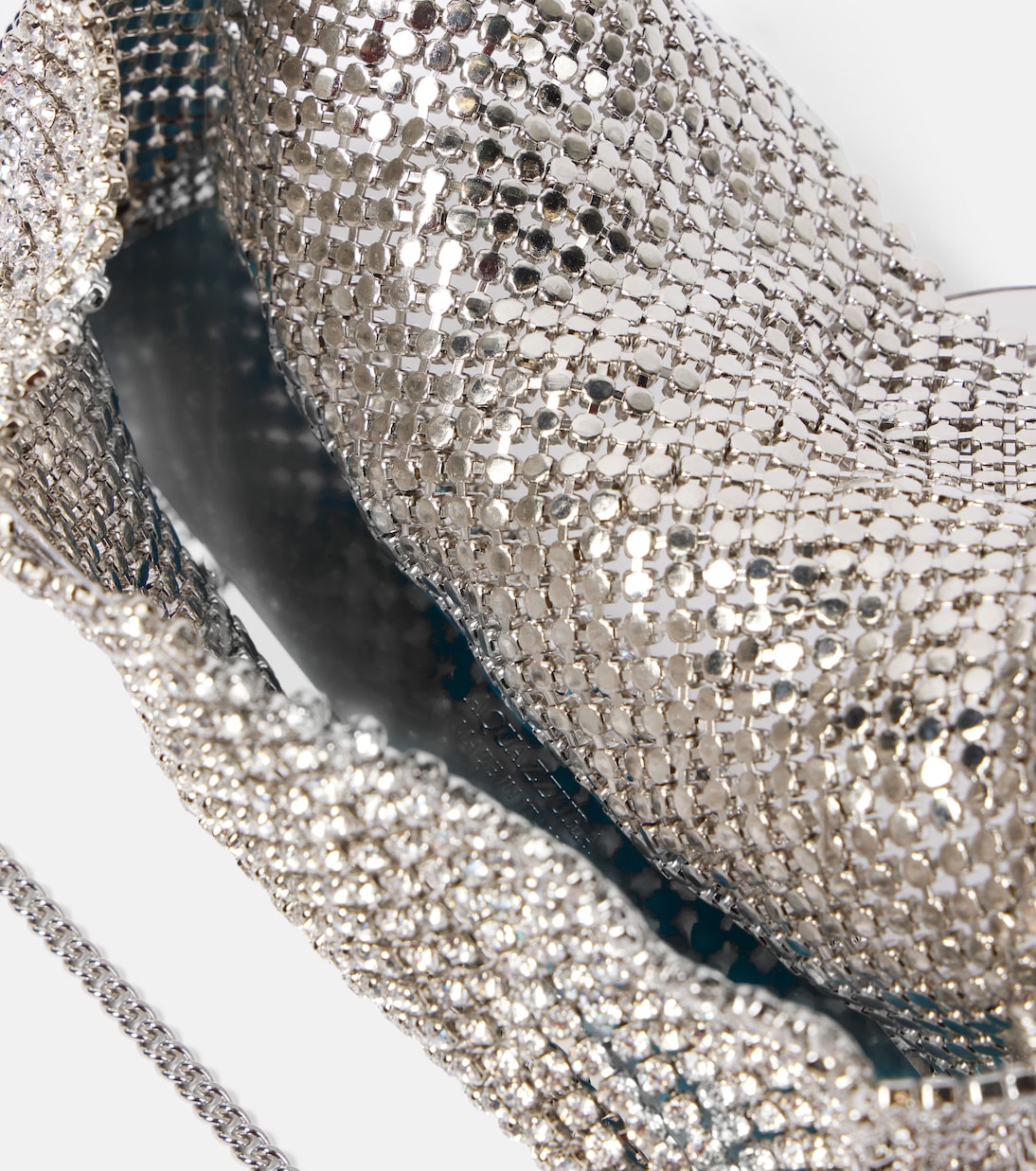 All-Over Crystal Hoop shoulder bag | Aquazzura