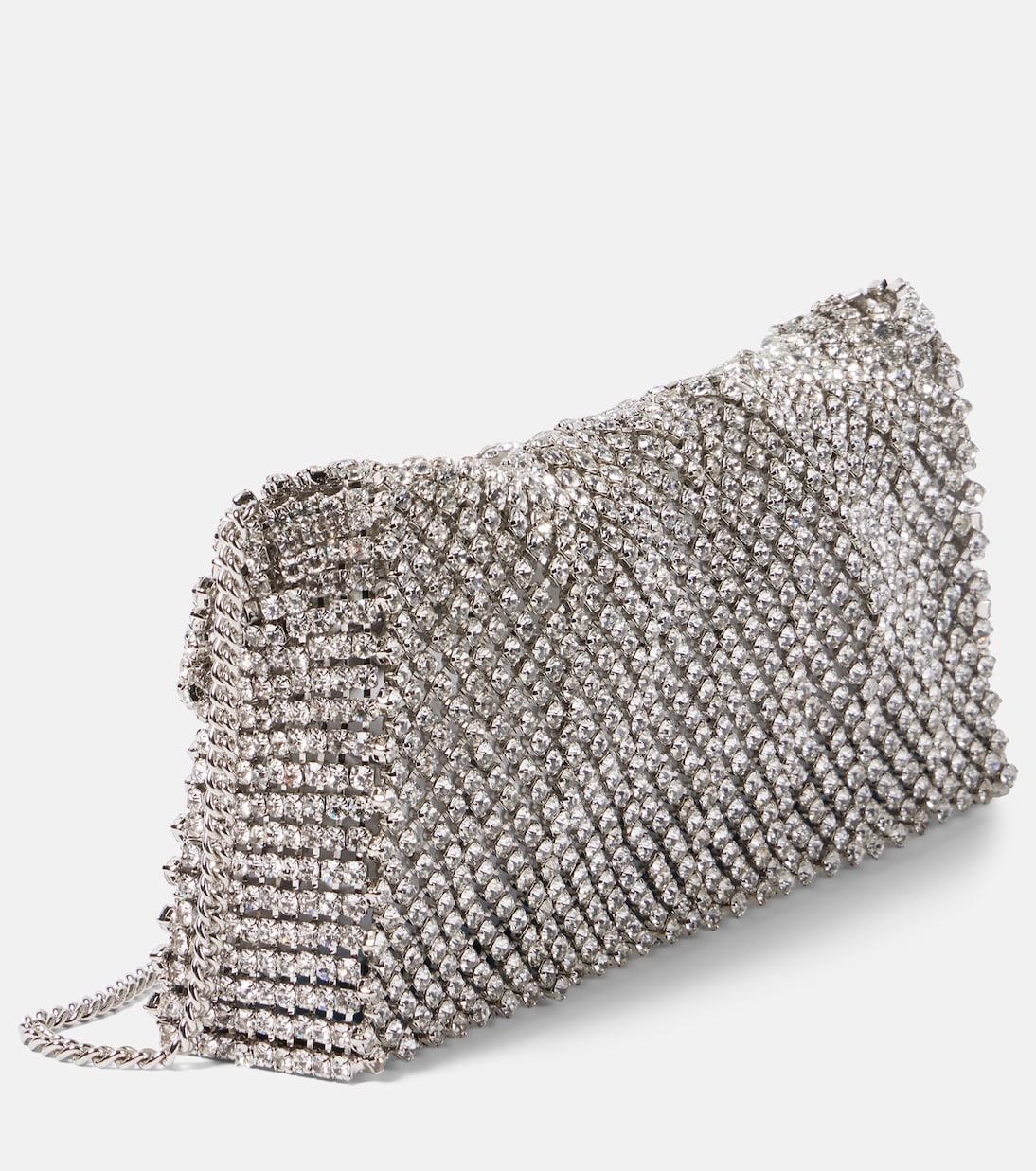 All-Over Crystal Hoop shoulder bag | Aquazzura