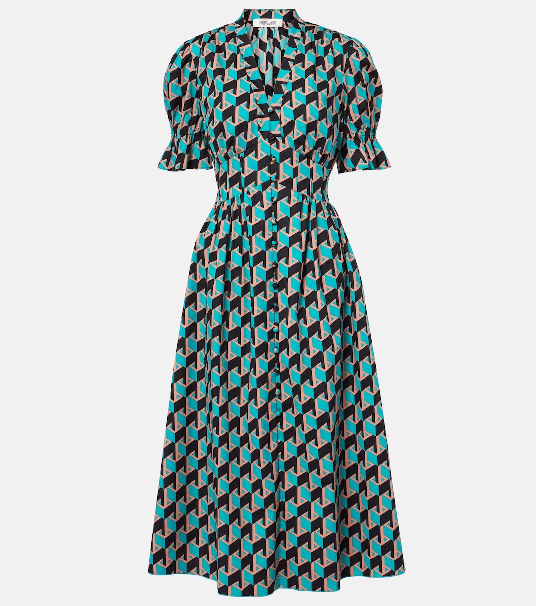 Erica printed cotton midi dress | Diane von Furstenberg