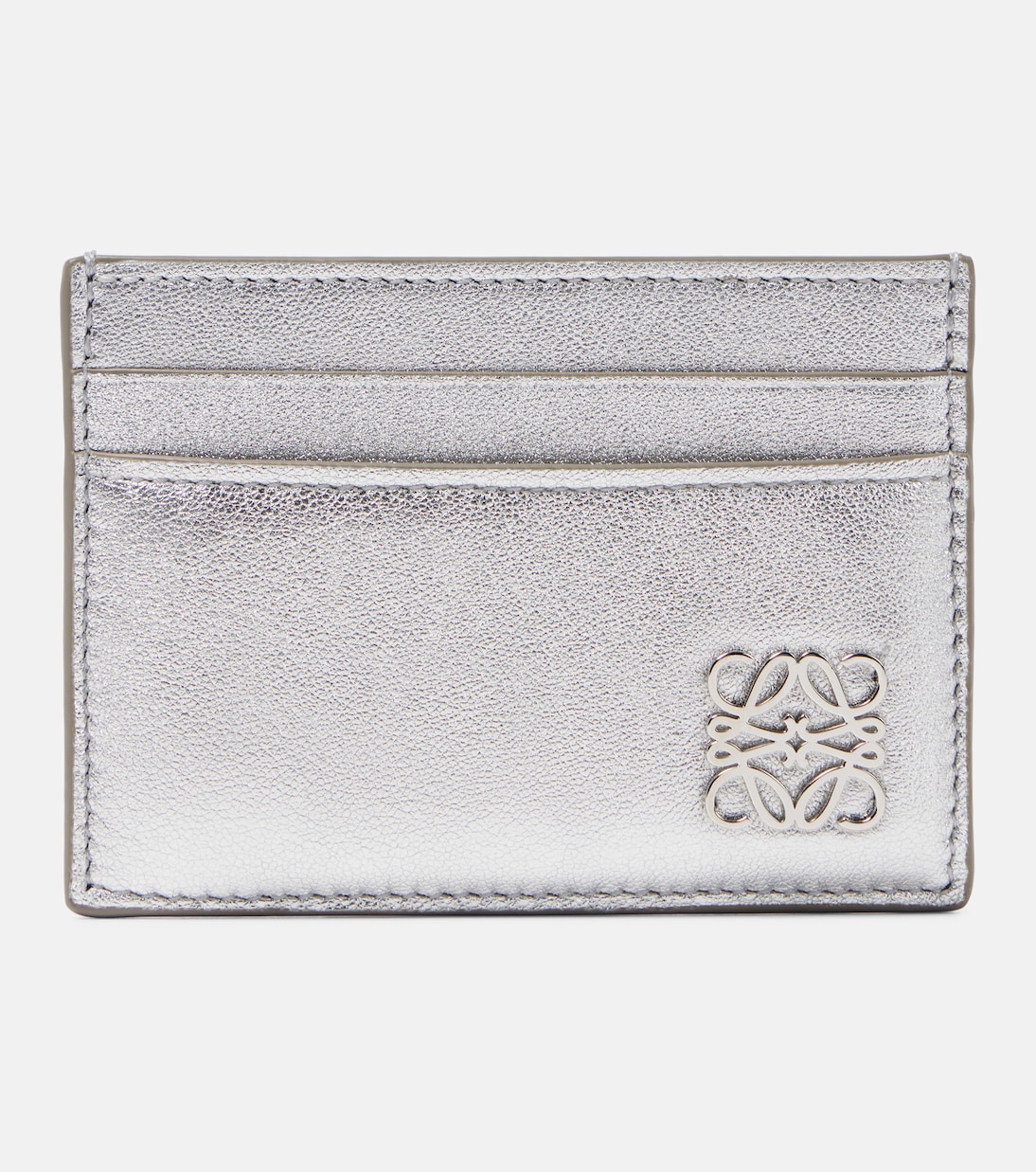 Kartenetui Anagram Puffer aus Metallic-Leder | Loewe