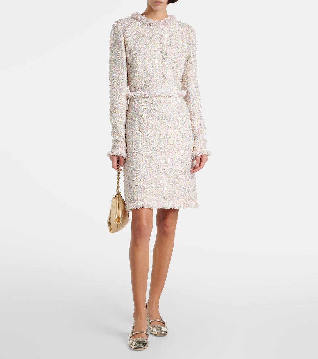 Pumps Elisa 45 in pelle con glitter | Jimmy Choo