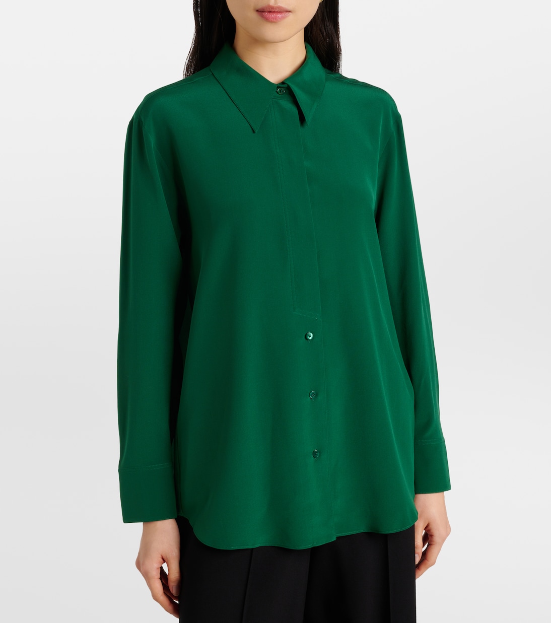 Blusa Striking Volumes in seta | Dorothee Schumacher