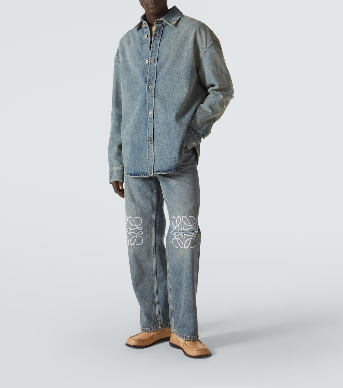 Hemdjacke Anagram aus Denim | Loewe
