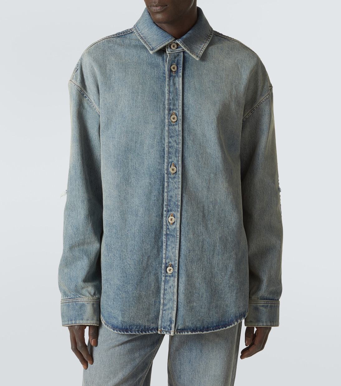 Hemdjacke Anagram aus Denim | Loewe