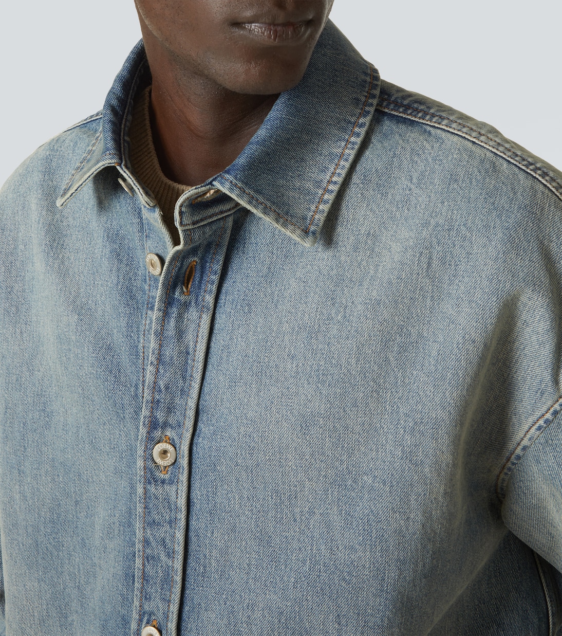 Hemdjacke Anagram aus Denim | Loewe