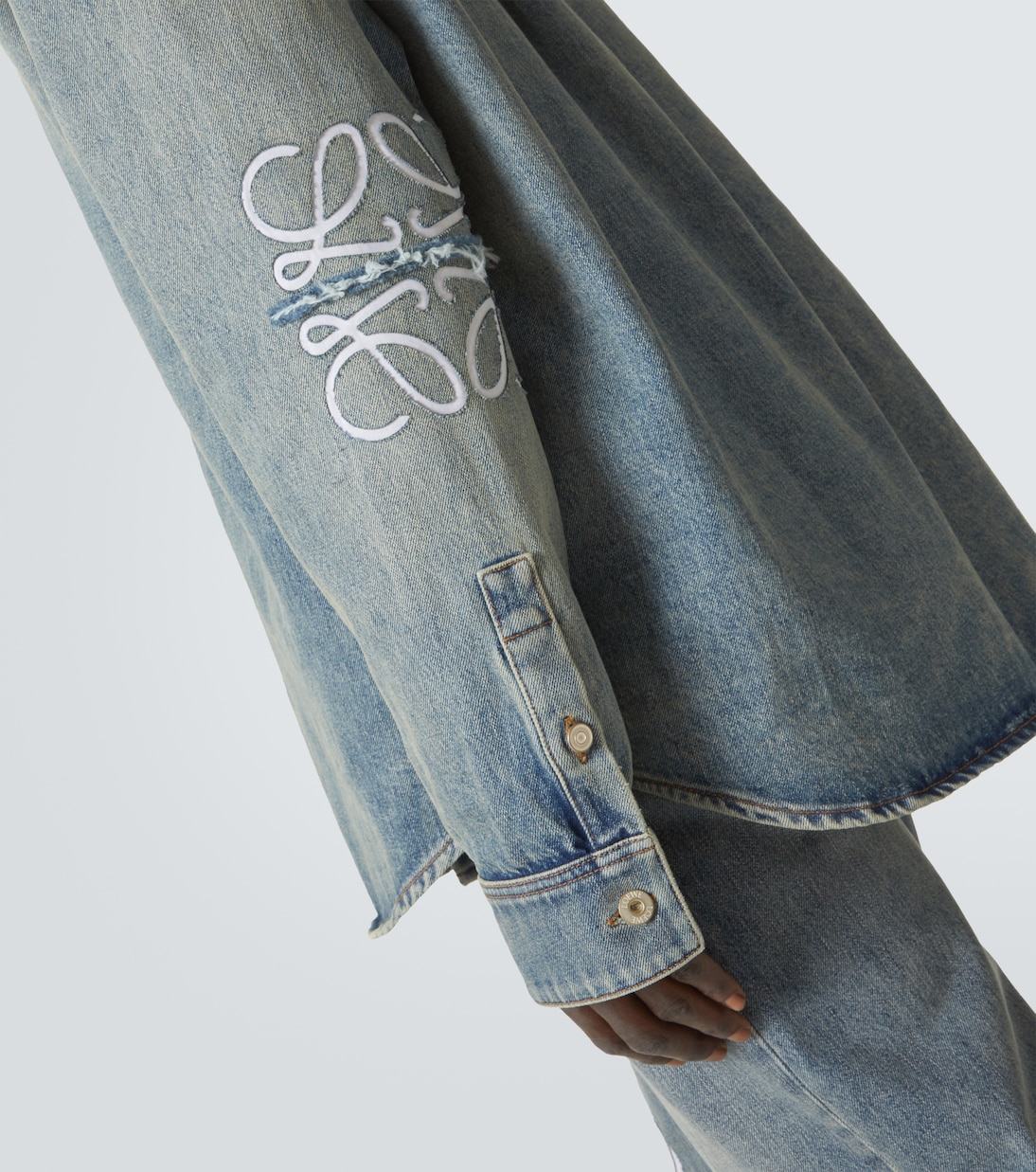 Hemdjacke Anagram aus Denim | Loewe