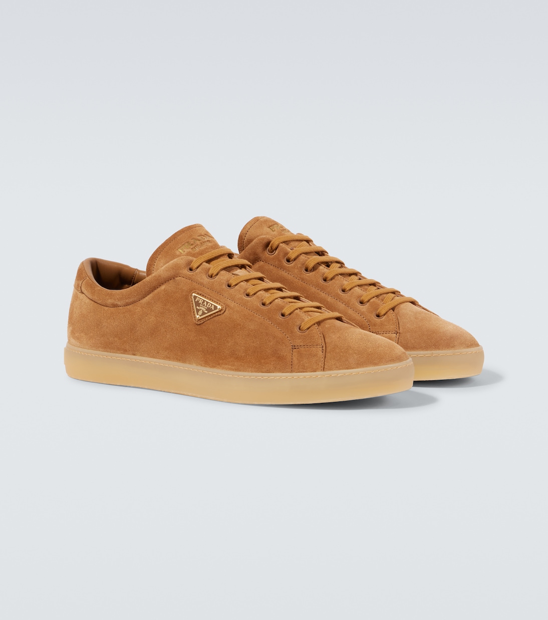 Sneakers in suede con logo | Prada