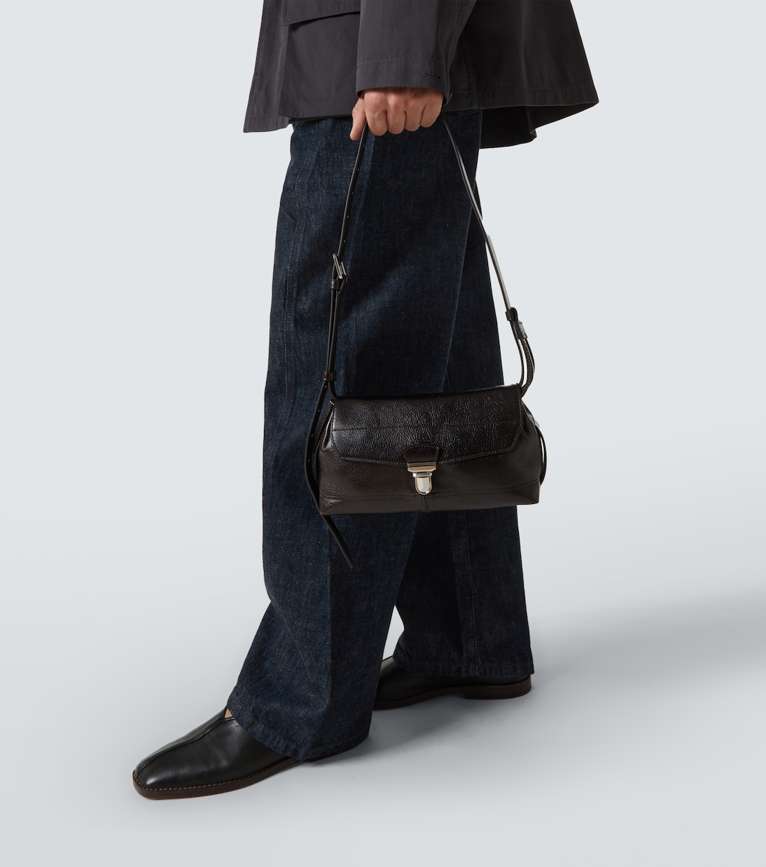 Sac à bandoulière Gear Small en cuir | Lemaire