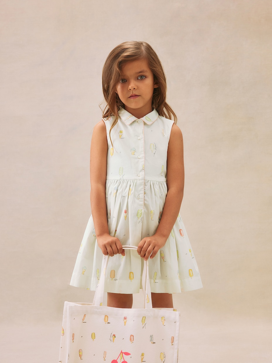 Abito Anne in cotone con stampa | Bonpoint