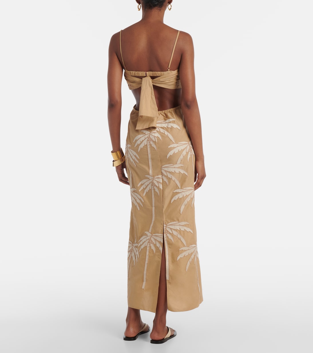 Abito midi Sea Swirl con cut-out | Johanna Ortiz