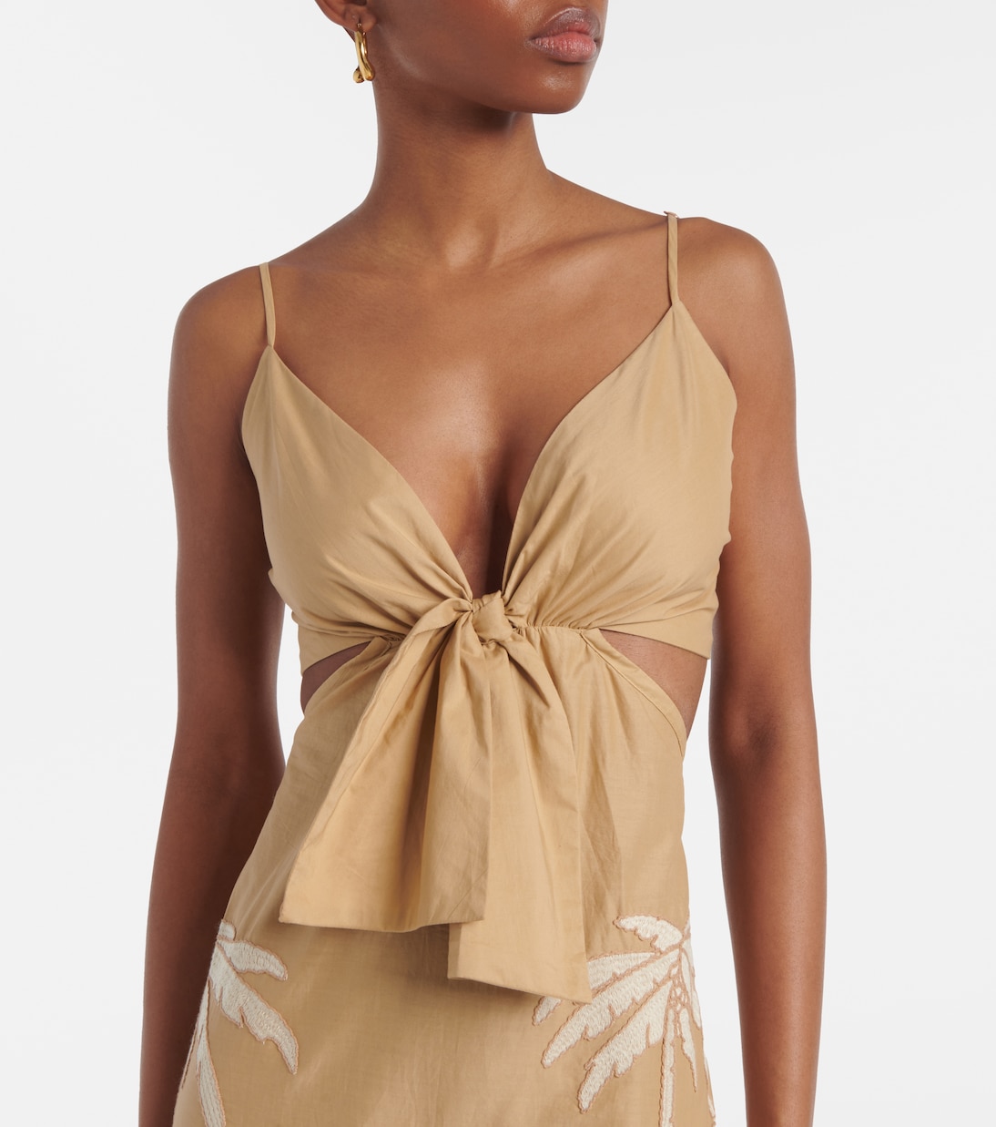 Abito midi Sea Swirl con cut-out | Johanna Ortiz