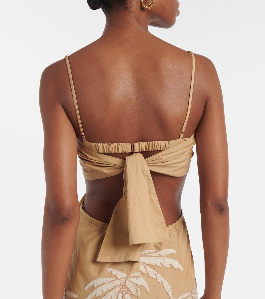 Abito midi Sea Swirl con cut-out | Johanna Ortiz
