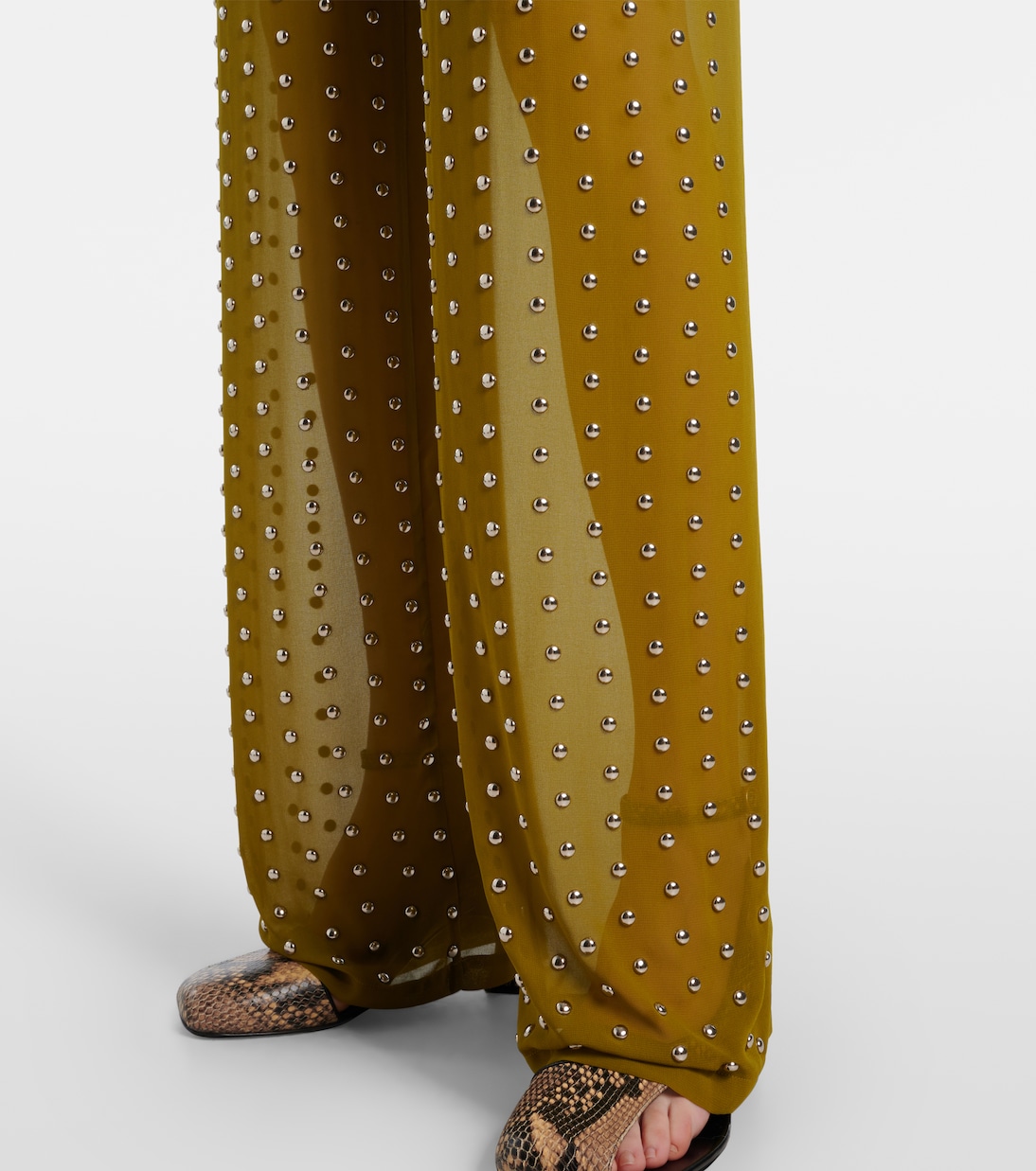 Pantaloni regular con borchie | Dries Van Noten