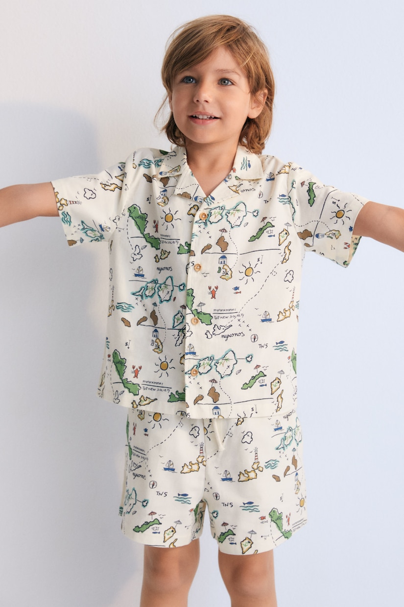 Camicia Arkoi in cotone con stampa | The New Society