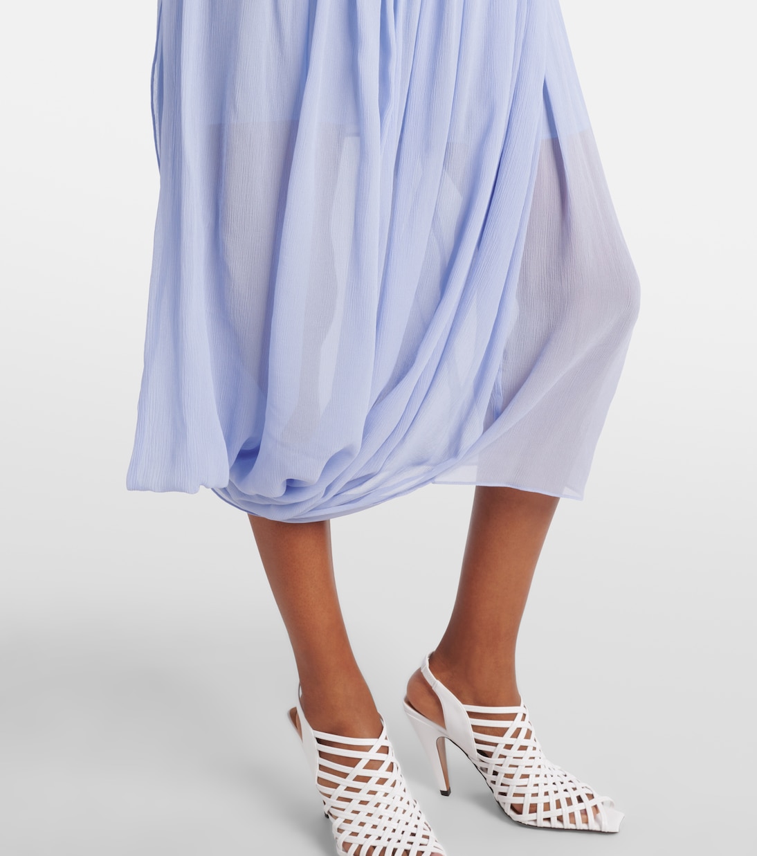 Abito midi in crepon di seta  | Stella McCartney