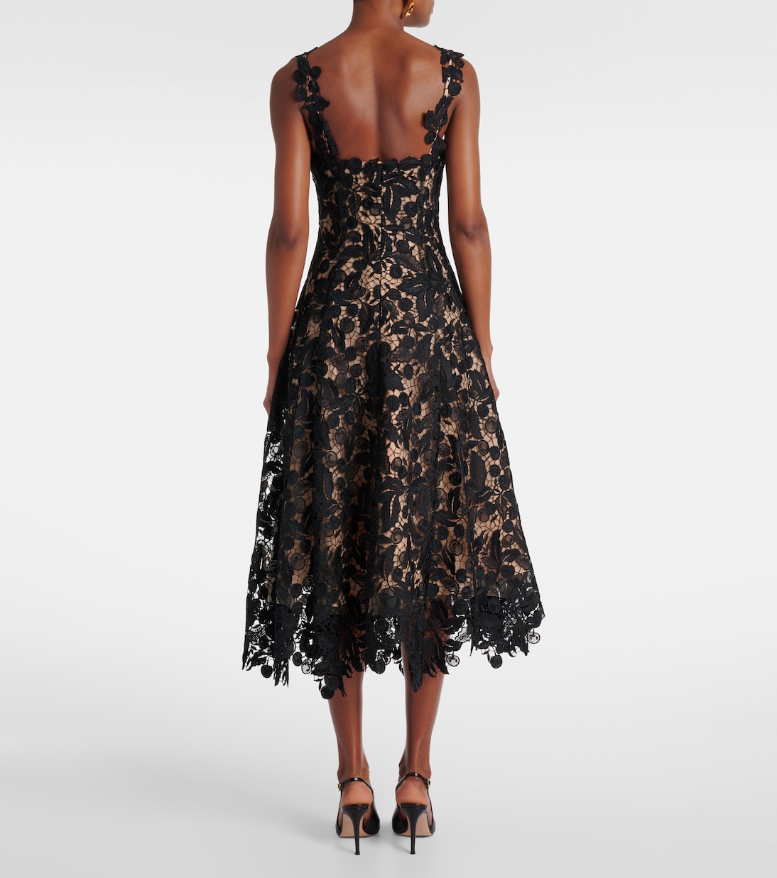 Lace guipure cocktail dress | Oscar de la Renta