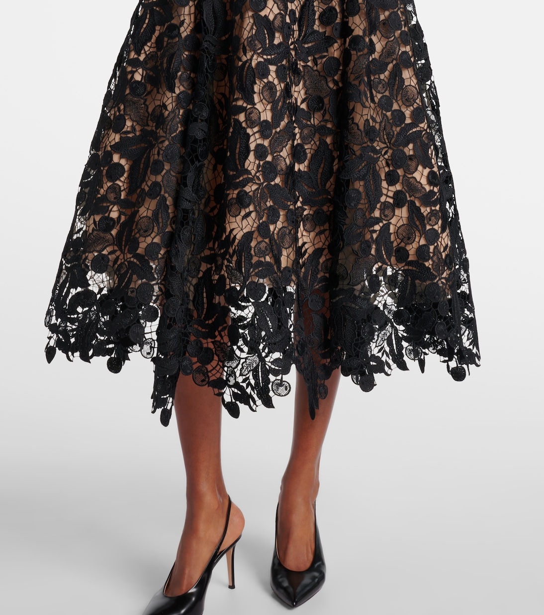 Lace guipure cocktail dress | Oscar de la Renta