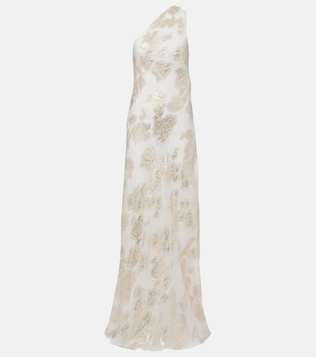 Robe longue Ava brodée en soie mélangée | Alexandra Miro