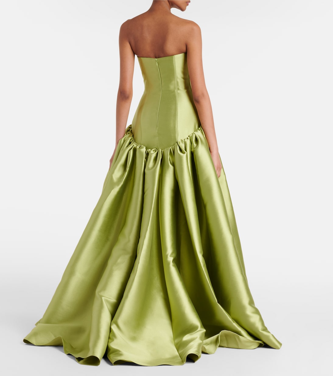 Robe longue Cassias en satin | Solace London