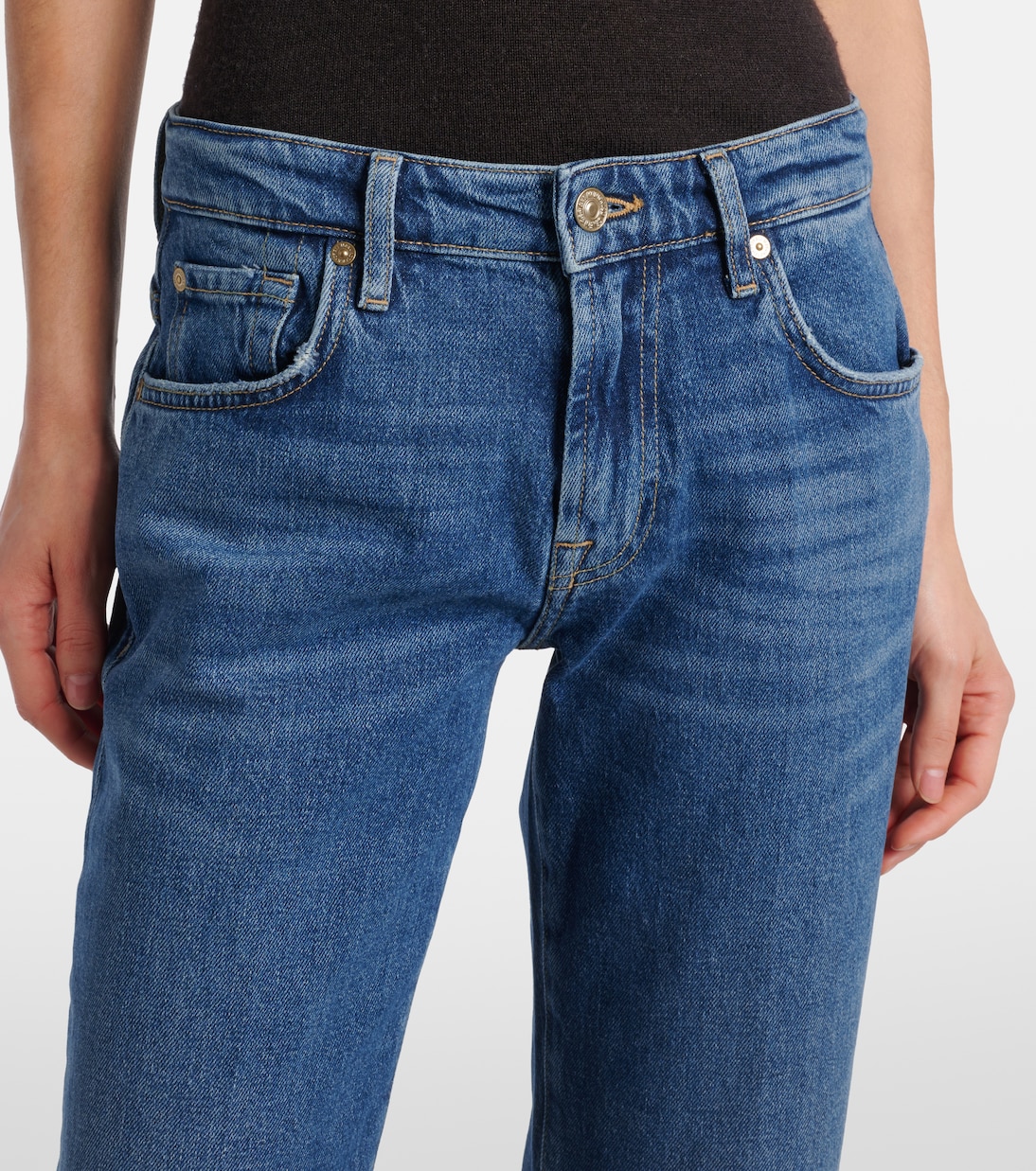 Jeans regular Calie a vita media | 7 For All Mankind