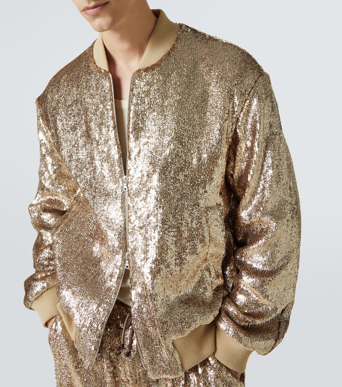 Sequined bomber jacket | Dries Van Noten