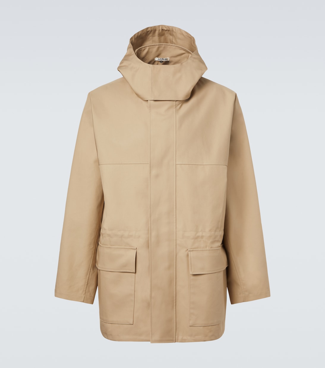 Hooded cotton gabardine jacket | Auralee