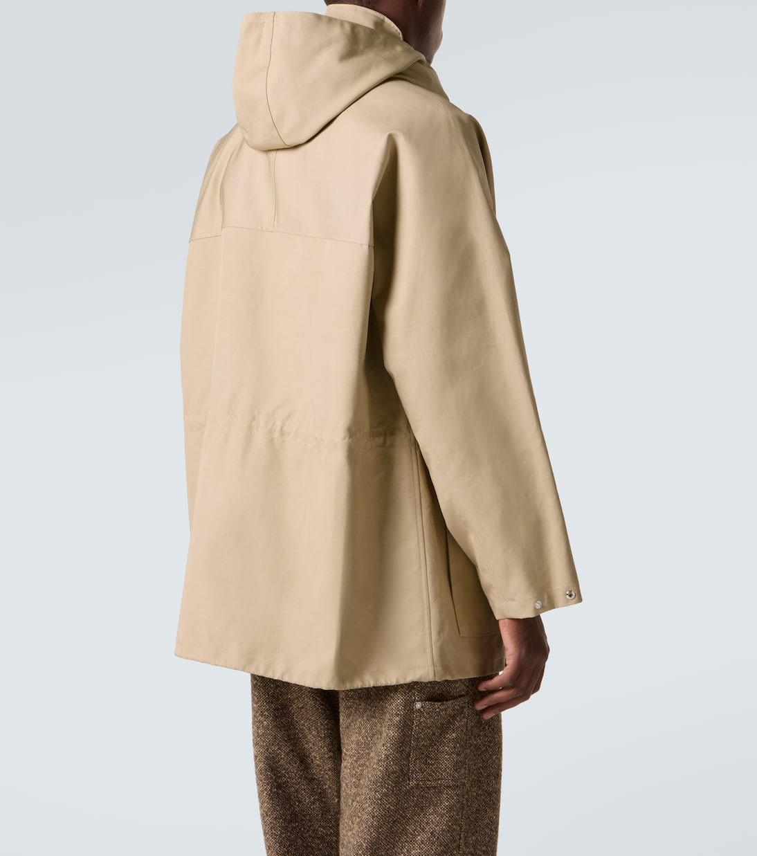 Hooded cotton gabardine jacket | Auralee