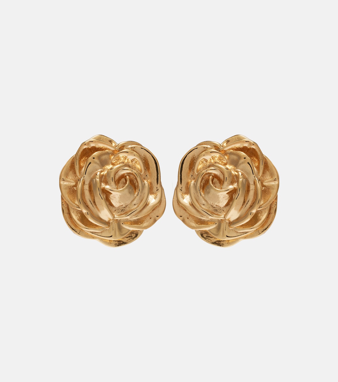 Rose gold-plated earrings | Magda Butrym
