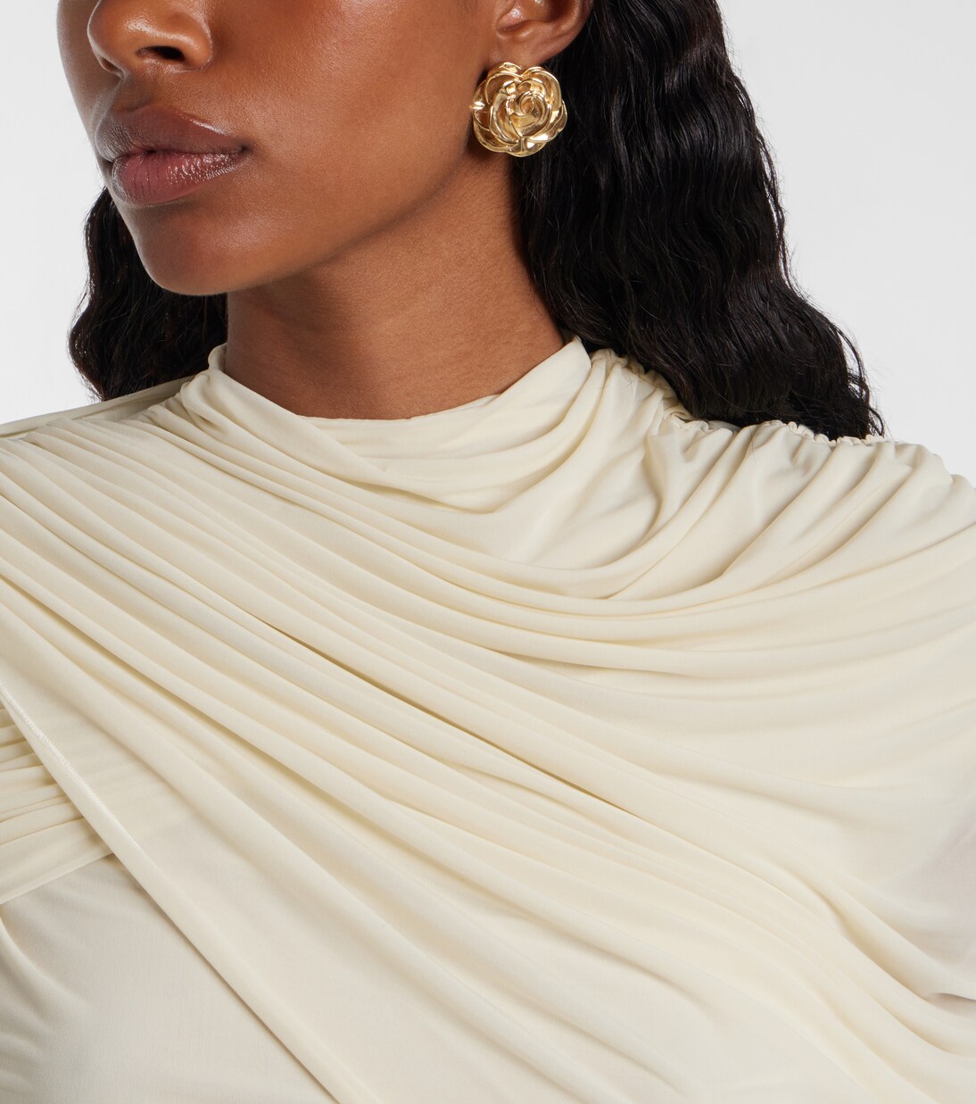 Rose gold-plated earrings | Magda Butrym