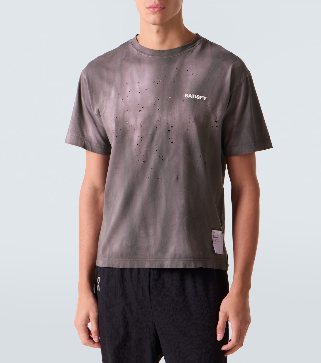 Mochtech printed cotton jersey T-shirt | Satisfy