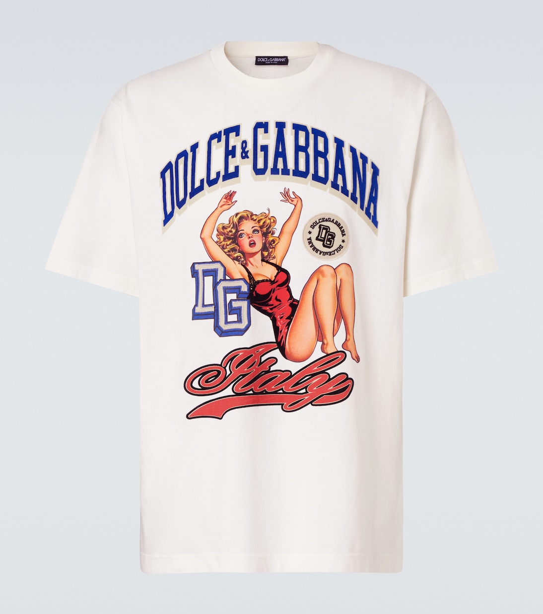 Camiseta de jersey de algodón estampada | Dolce&Gabbana