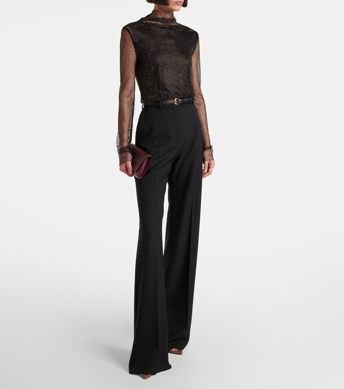 Gerarda embellished mesh top | Sportmax