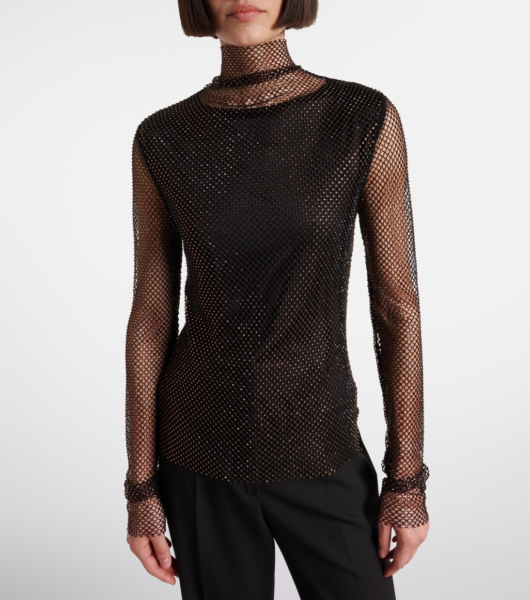 Gerarda embellished mesh top | Sportmax