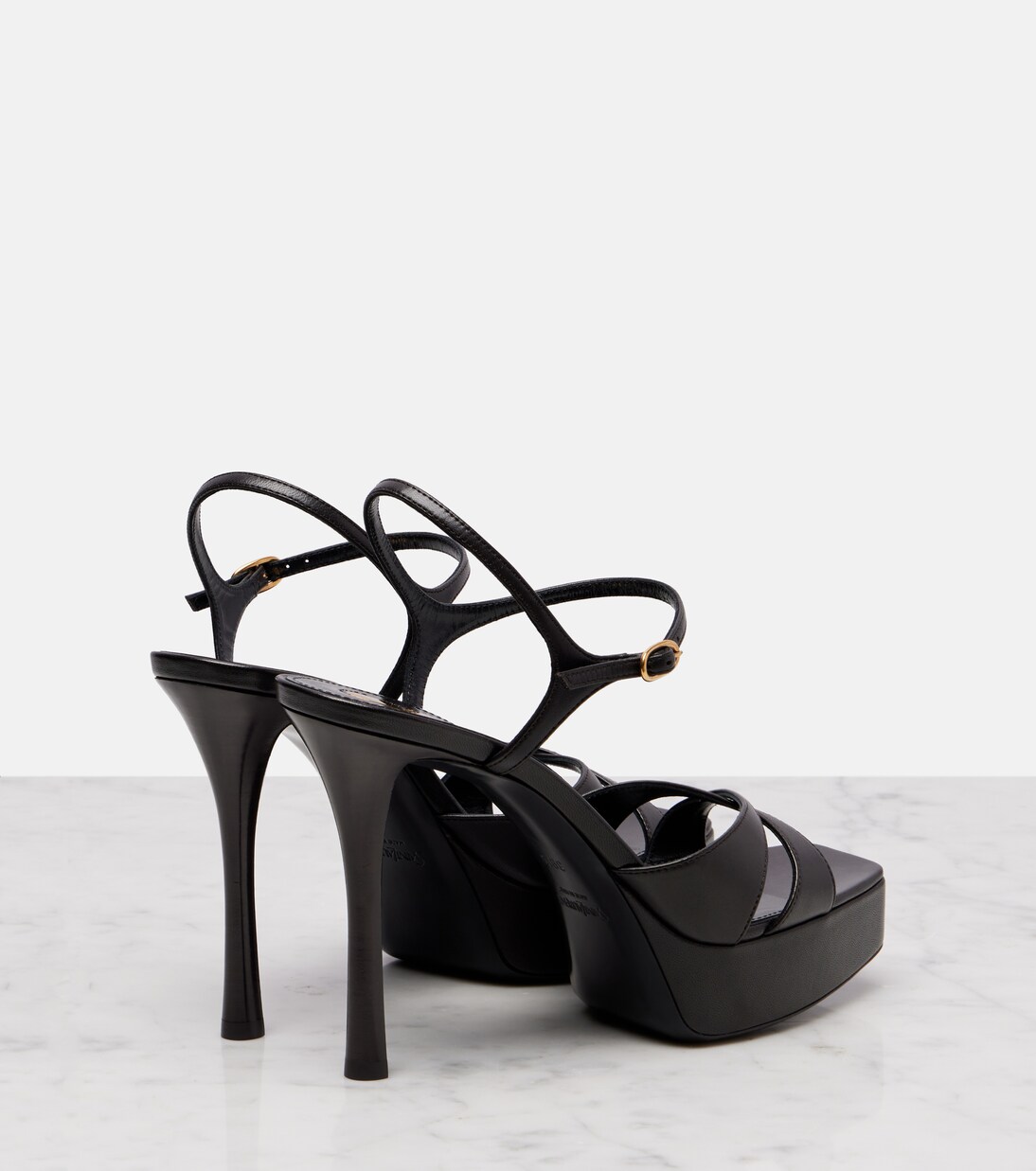 Plateausandalen Debbie 85 aus Leder | Saint Laurent