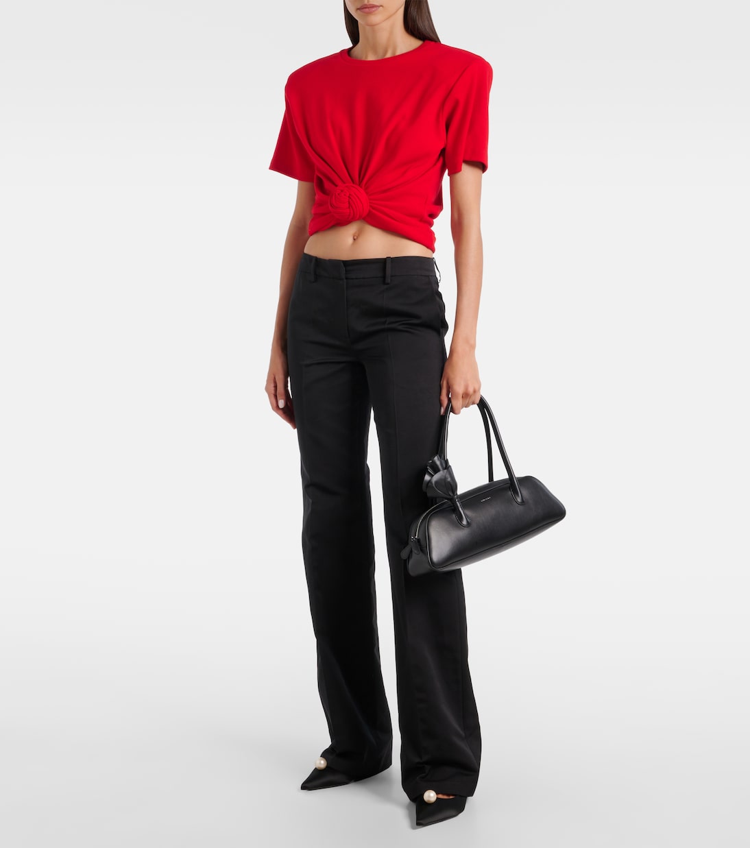 Cotton and silk flared pants | Magda Butrym