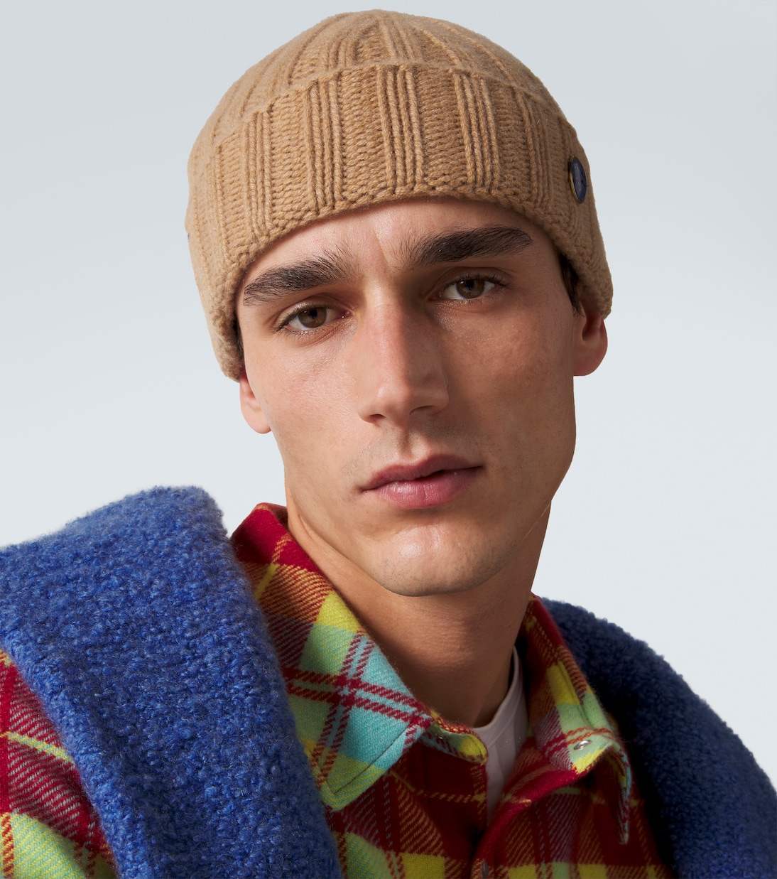 Cashmere beanie with lapis lazuli | God's True Cashmere