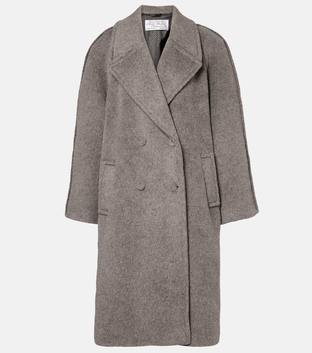 Abrigo en mezcla de alpaca y lana | Acne Studios