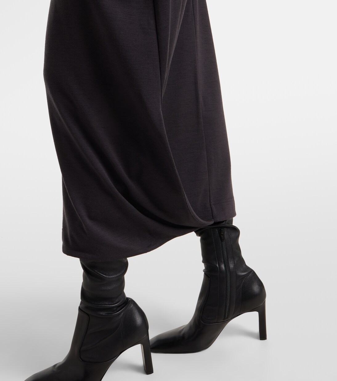 Belted asymmetric midi dress | Lemaire
