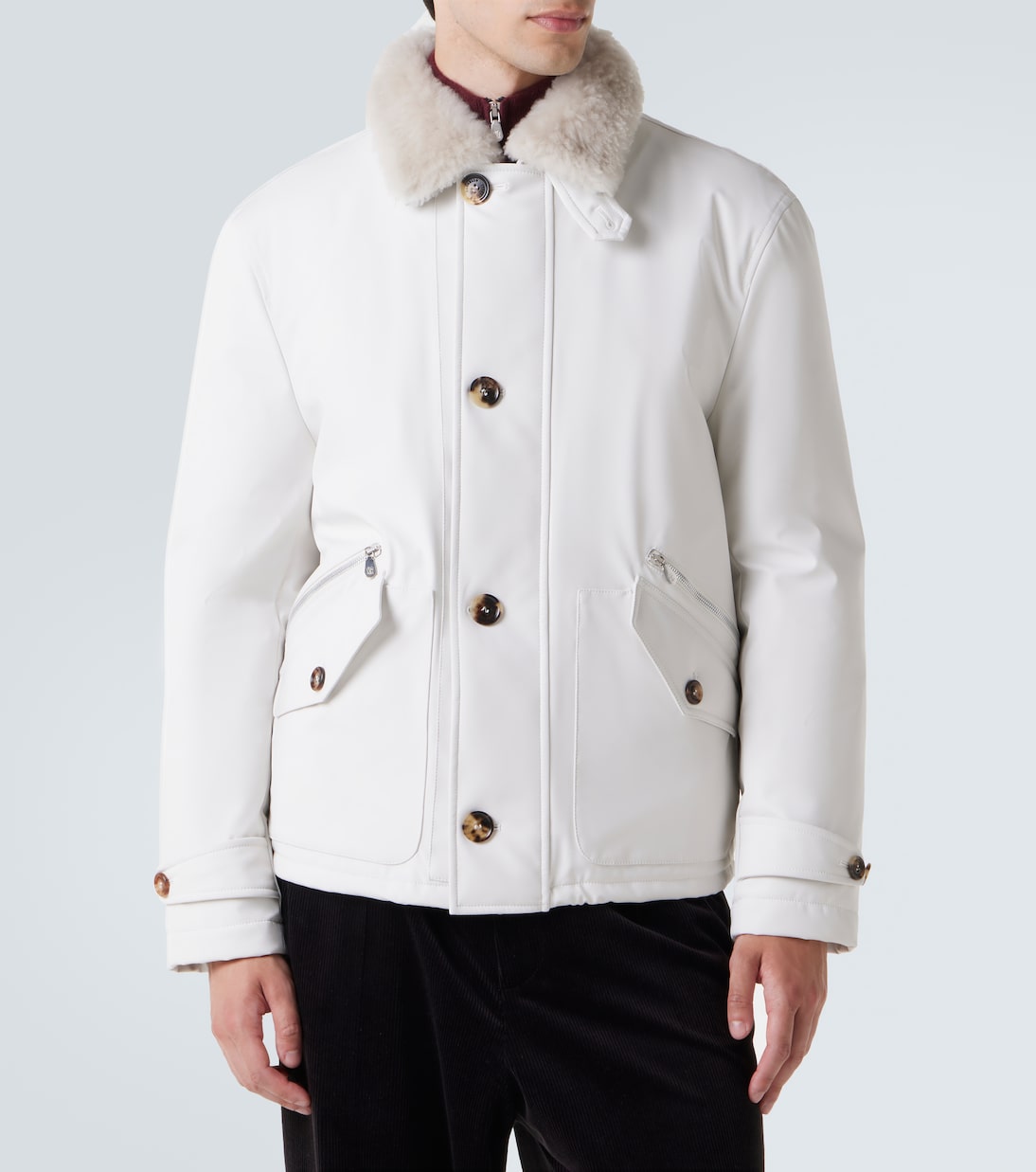 Chaqueta con forro de borrego | Brunello Cucinelli
