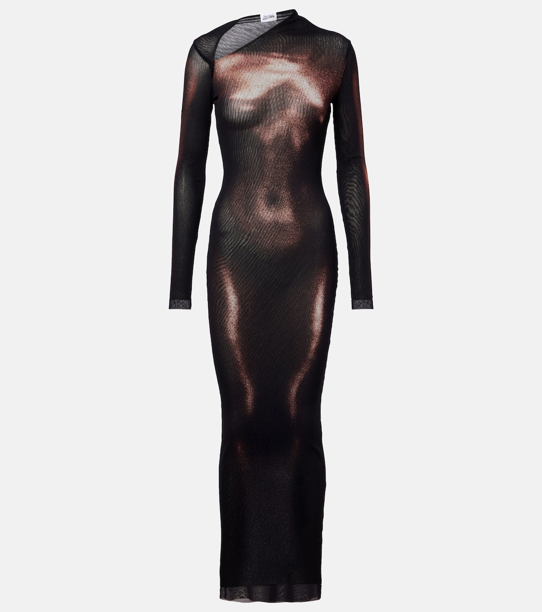 Trompe l'oeil mesh maxi dress | Jean Paul Gaultier