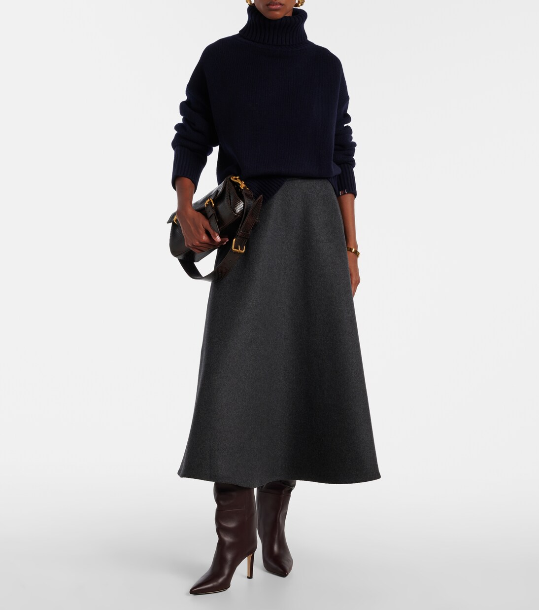 Rollkragenpullover Crop Xtra aus Kaschmir | Extreme Cashmere