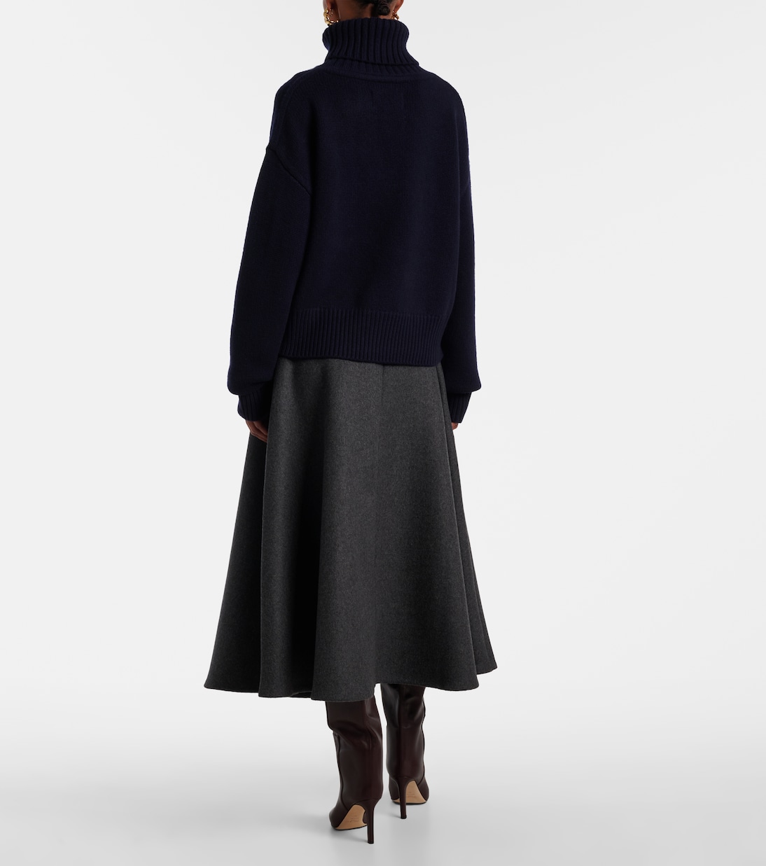 Rollkragenpullover Crop Xtra aus Kaschmir | Extreme Cashmere