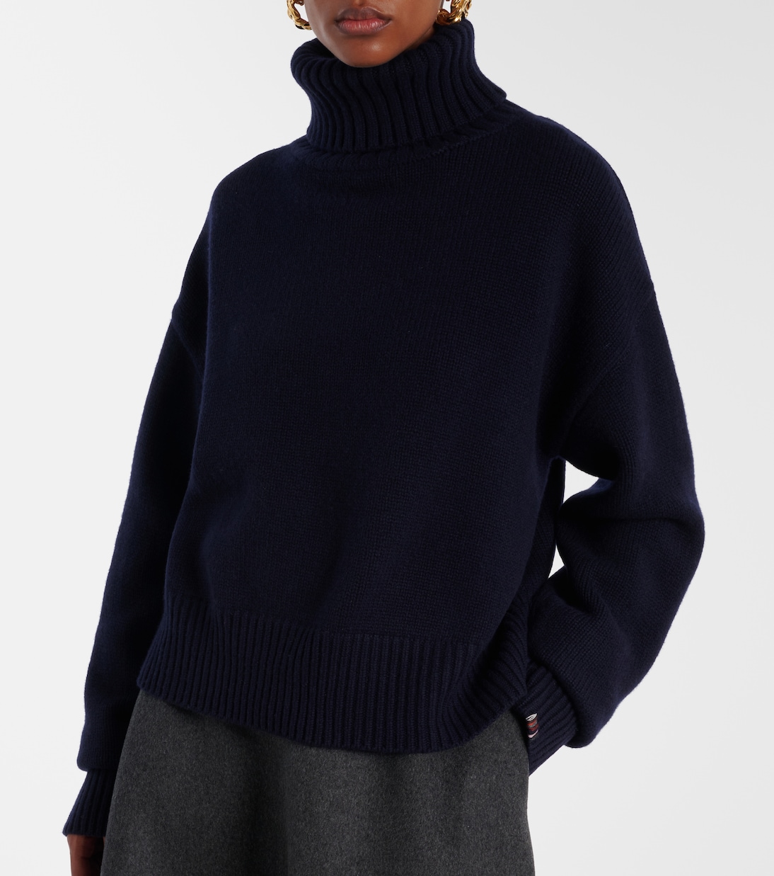 Rollkragenpullover Crop Xtra aus Kaschmir | Extreme Cashmere