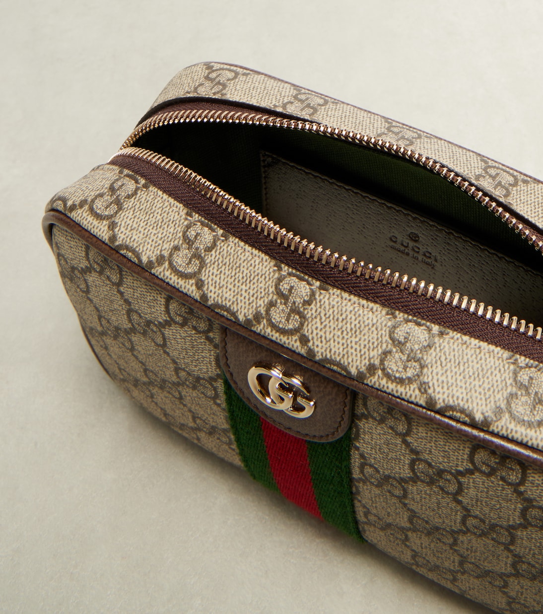 Ophidia Small leather-trimmed crossbody bag | Gucci