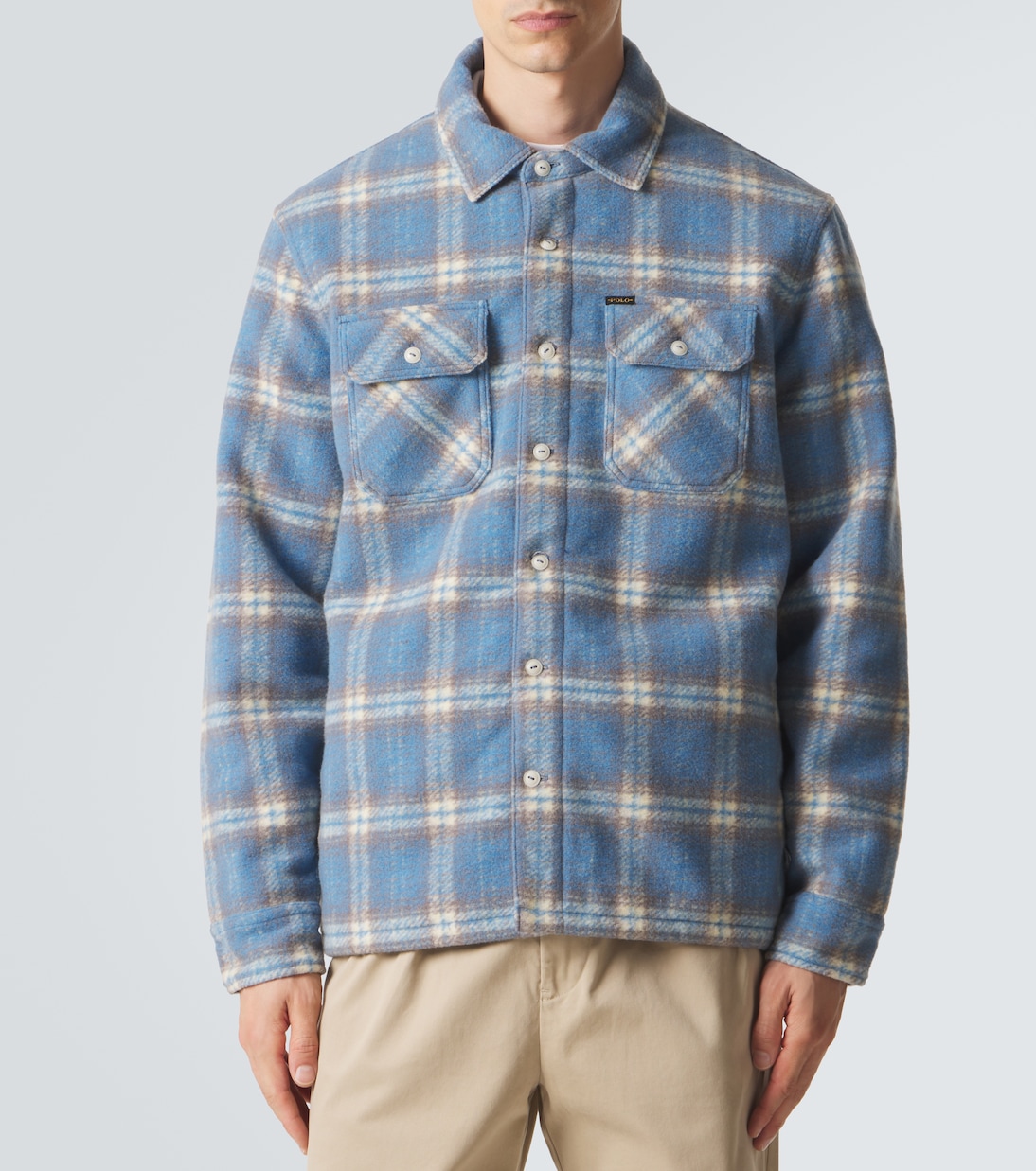 Plaid wool-blend flannel shirt | Polo Ralph Lauren