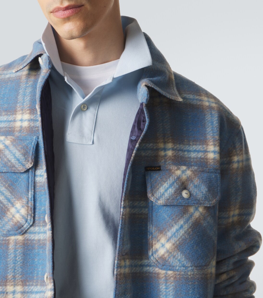 Plaid wool-blend flannel shirt | Polo Ralph Lauren